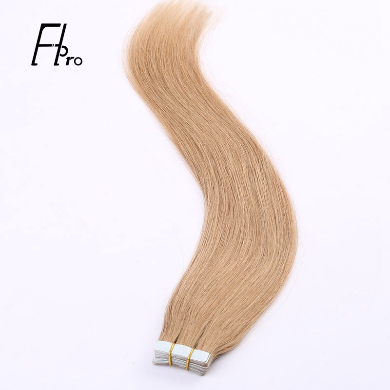 Premium Virgin Hair 27# Tape Hair Extensions Straight 18 inches